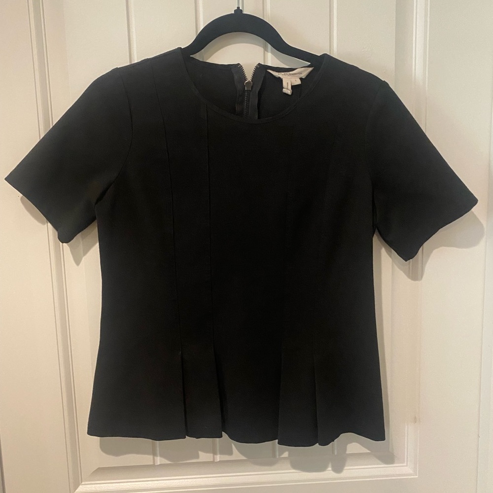 Black Peplum top